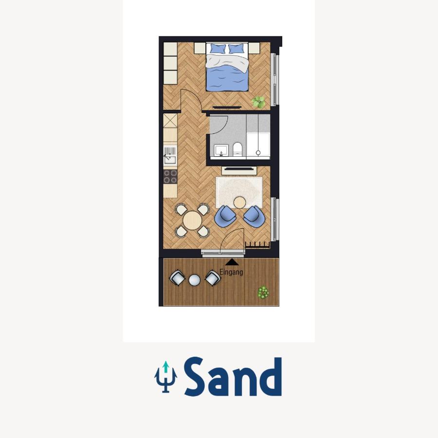 Apartamento de 1 dormitorio con terraza