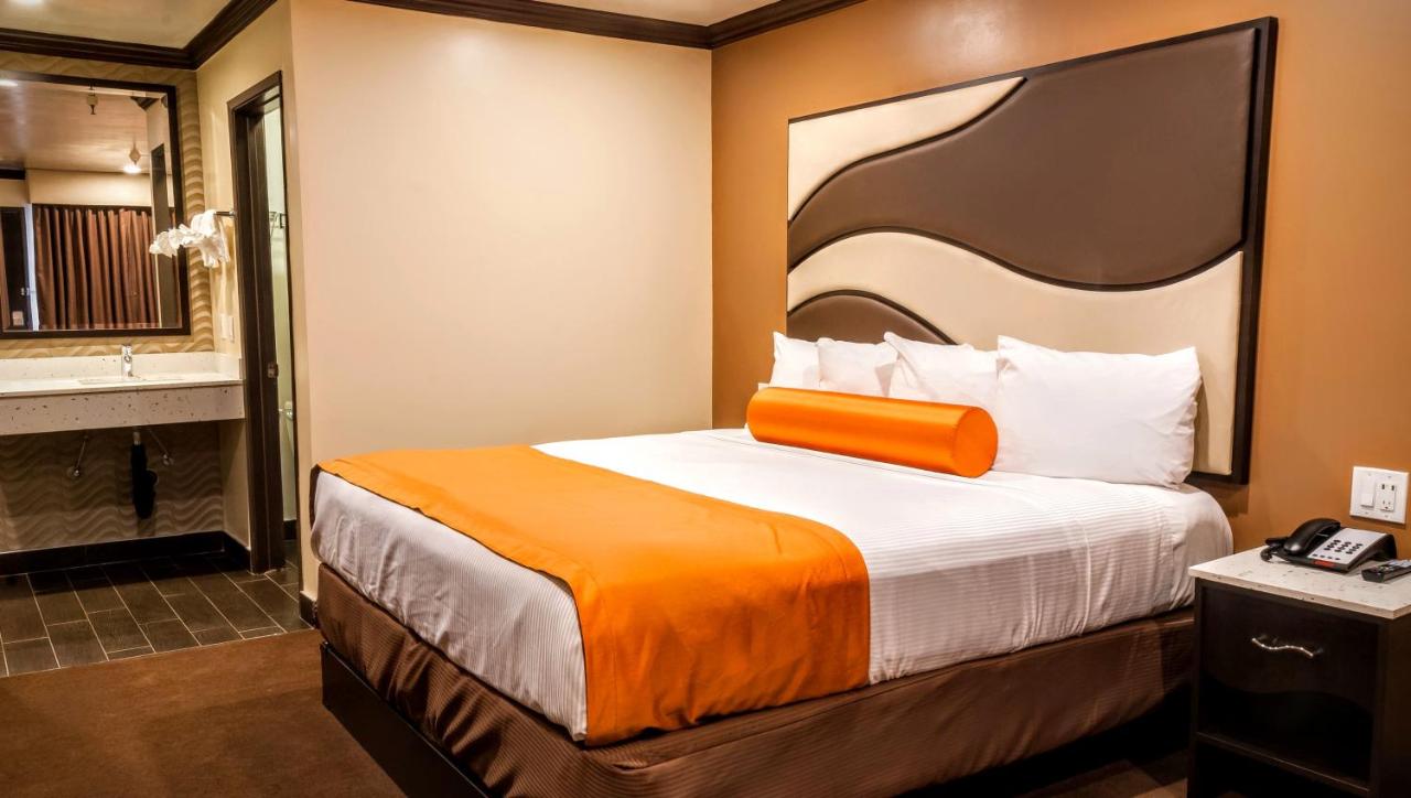 Habitación con cama extragrande.