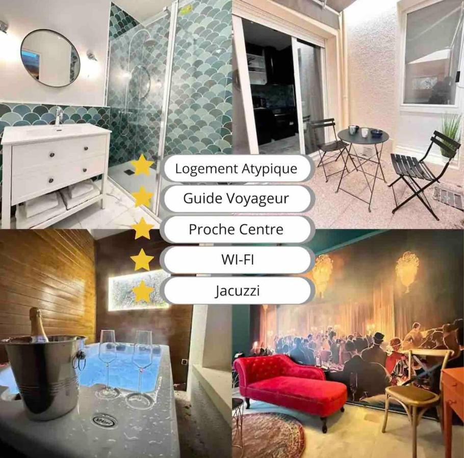 Gatsby appartement confortable jacuzzi & terrasse - B&B Reims