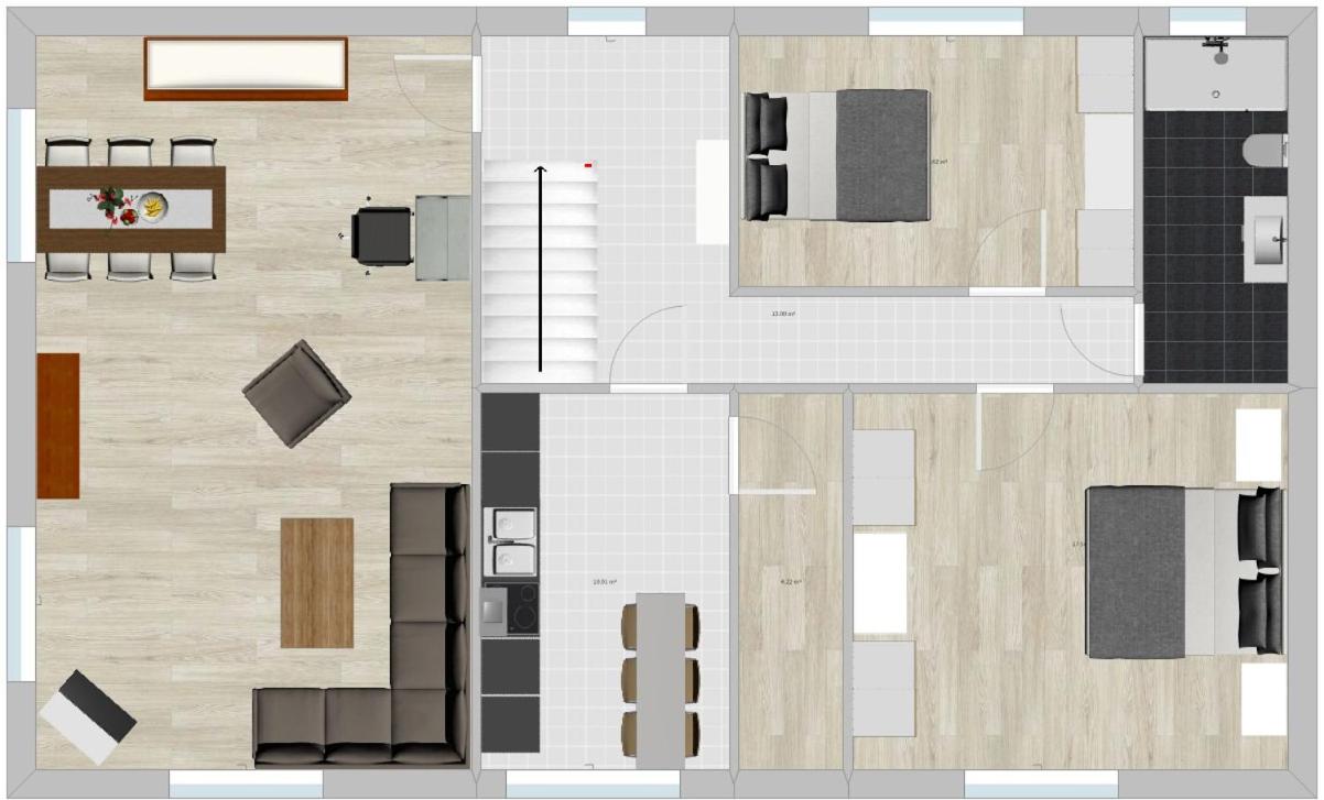 Haus Franz-Habich-Straße 9 Ferienwohnung Peiter Blik - B&B Borkum