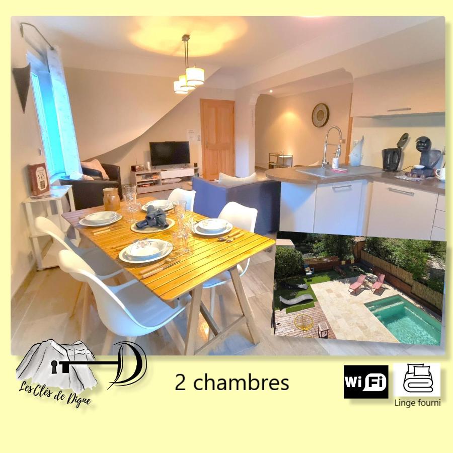 Charmant T3 avec piscine - B&B Digne-les-Bains