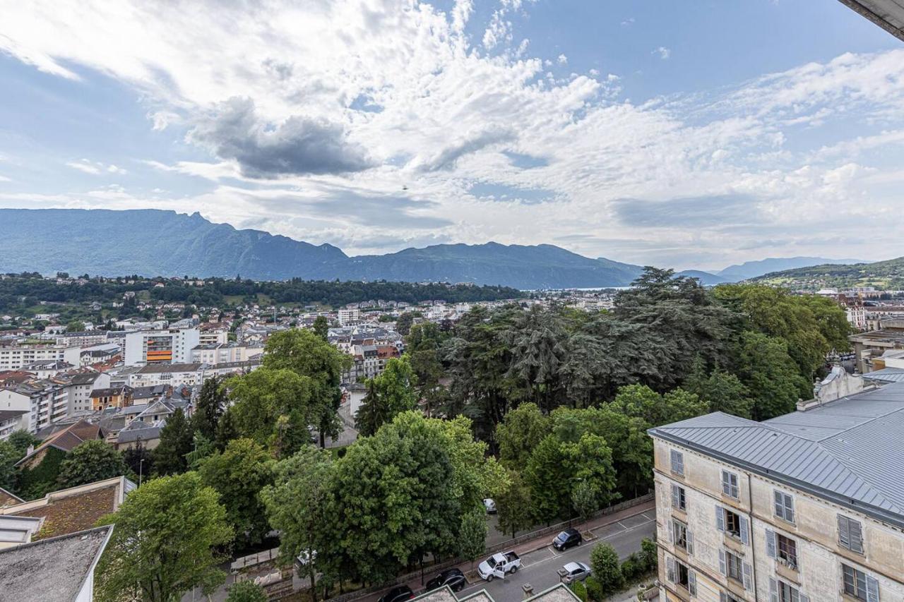 Studio vue lac Dent du Chat piscine proche Thermes - Chambres d’hôtes Aix-les-Bains