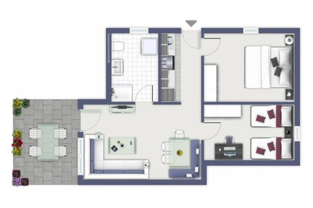Jacobihof Haus B2 Wohnung 2 - Ferienwohnung Dahme