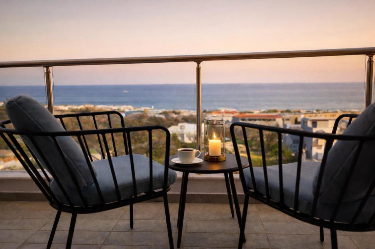 Alkion Villa Sea View, Olive Tree Garden & Spacious Terrace - B&B Rodi