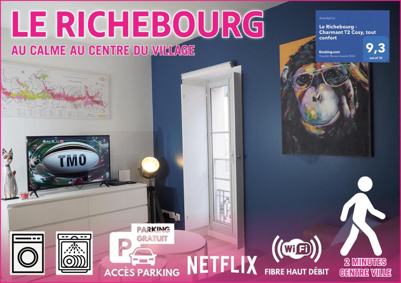 Le Richebourg - Charmant T2 Cosy, tout confort - B&B Gevrey-Chambertin