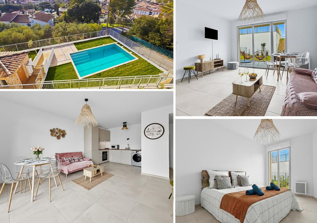 Appartement lumineux RDC avec jardin et piscine - Chambres d'hôtes Trans-en-Provence