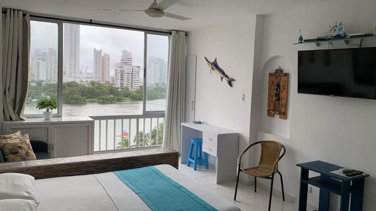 Aparta-estudio con hermosa vista Barrio Laguito - Ferienwohnung Cartagena