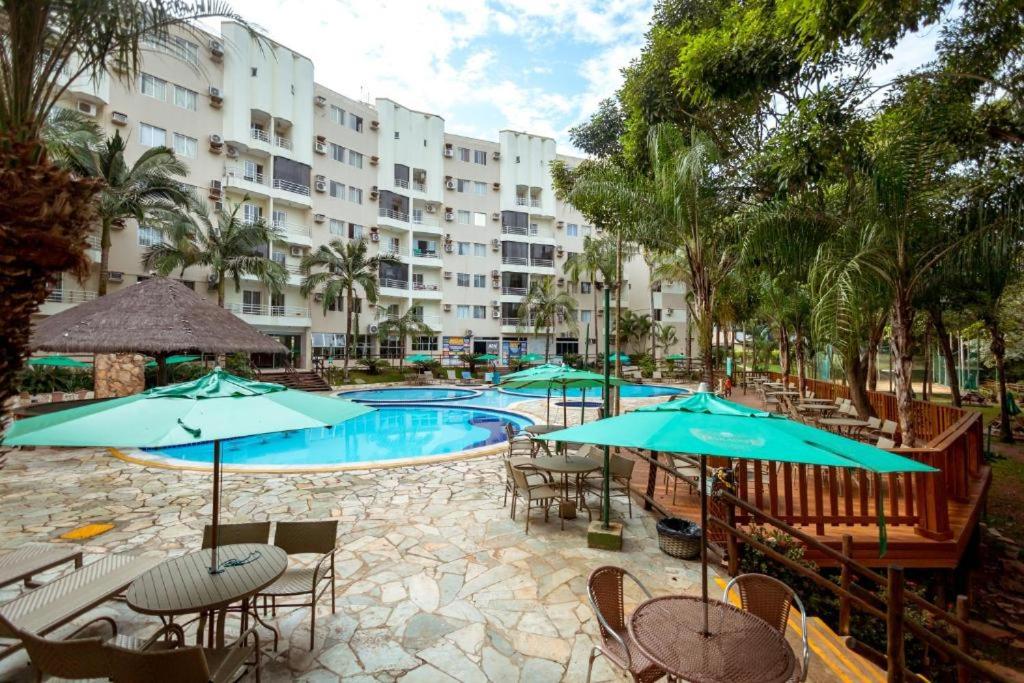 Thermas Paradise - Rio Quente - Apto Reformado com Vista para as Piscinas - 1 Quarto - Chambres d'hôtes Rio Quente