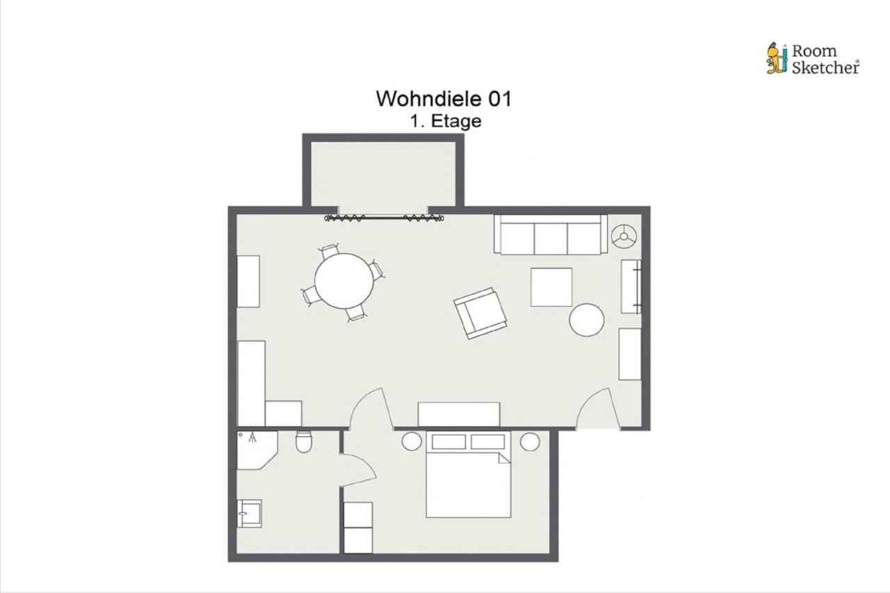 Wohndiele 1 - Chambres d'hôtes Ostseebad Ahrenshoop