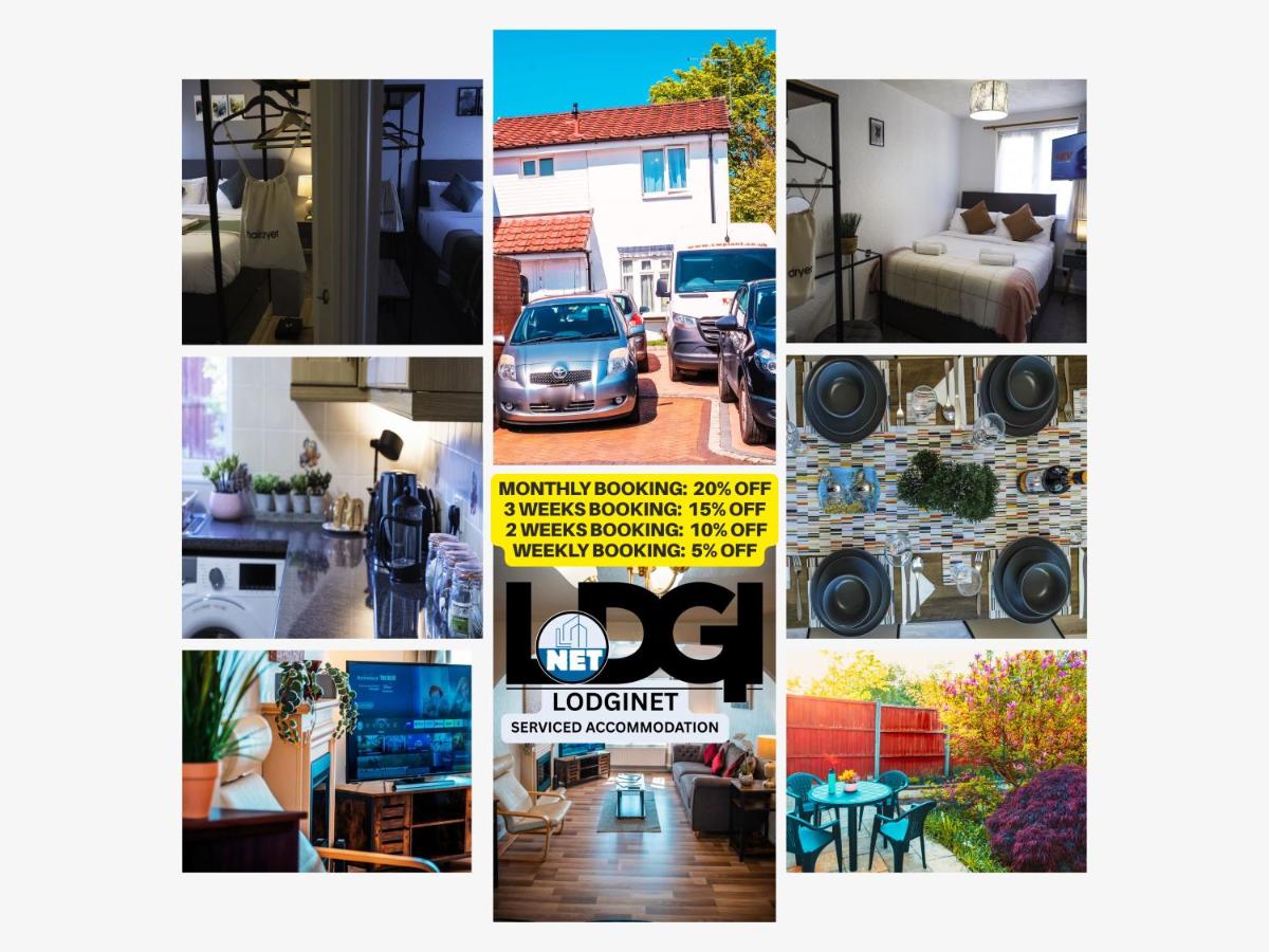 Spacious White House with parking, garden, Wi-Fi - Ferienwohnung Telford