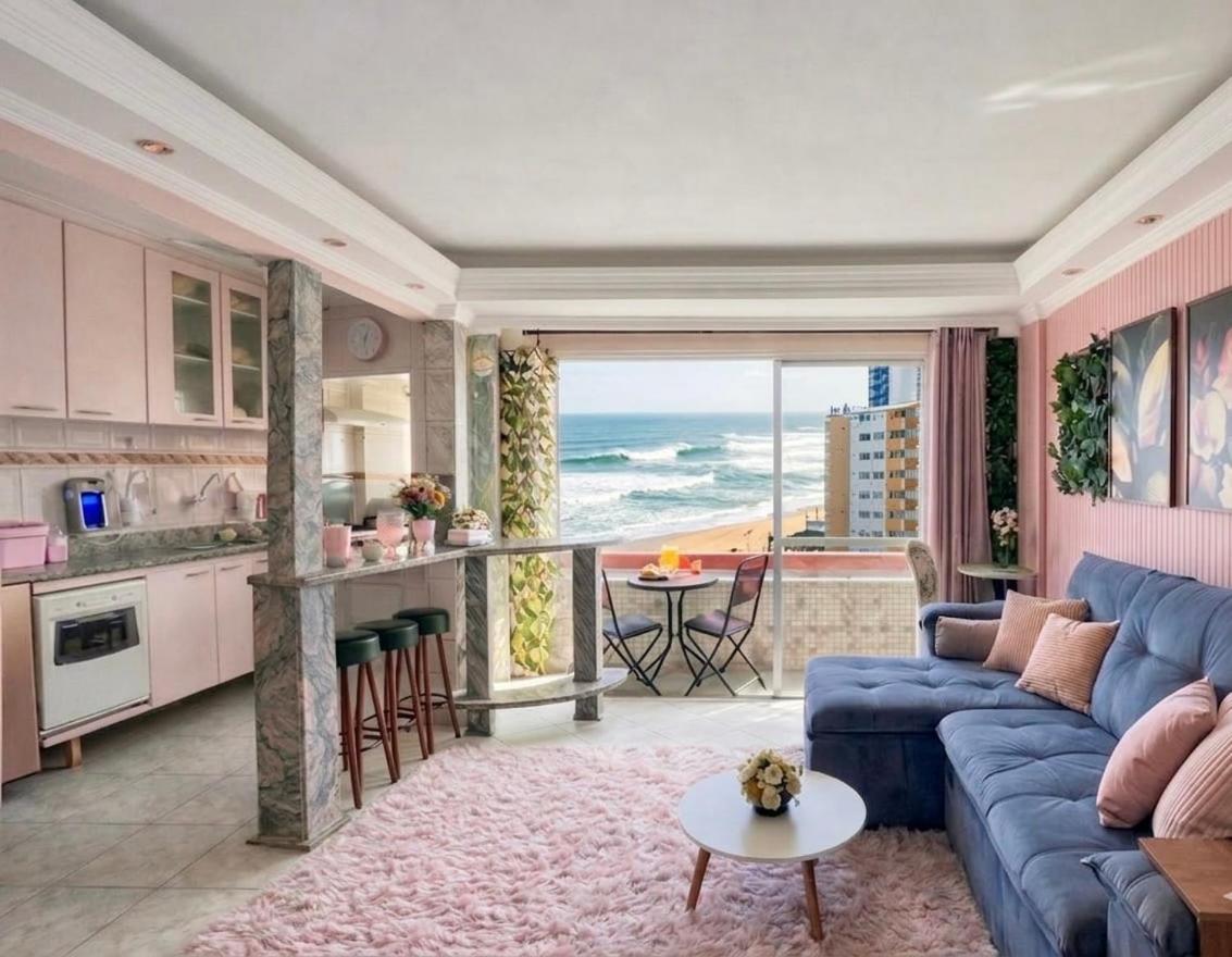 Rose Beach Experience Frente Mar Vista Total Garagem WiFi - Ferienwohnung Praia Grande