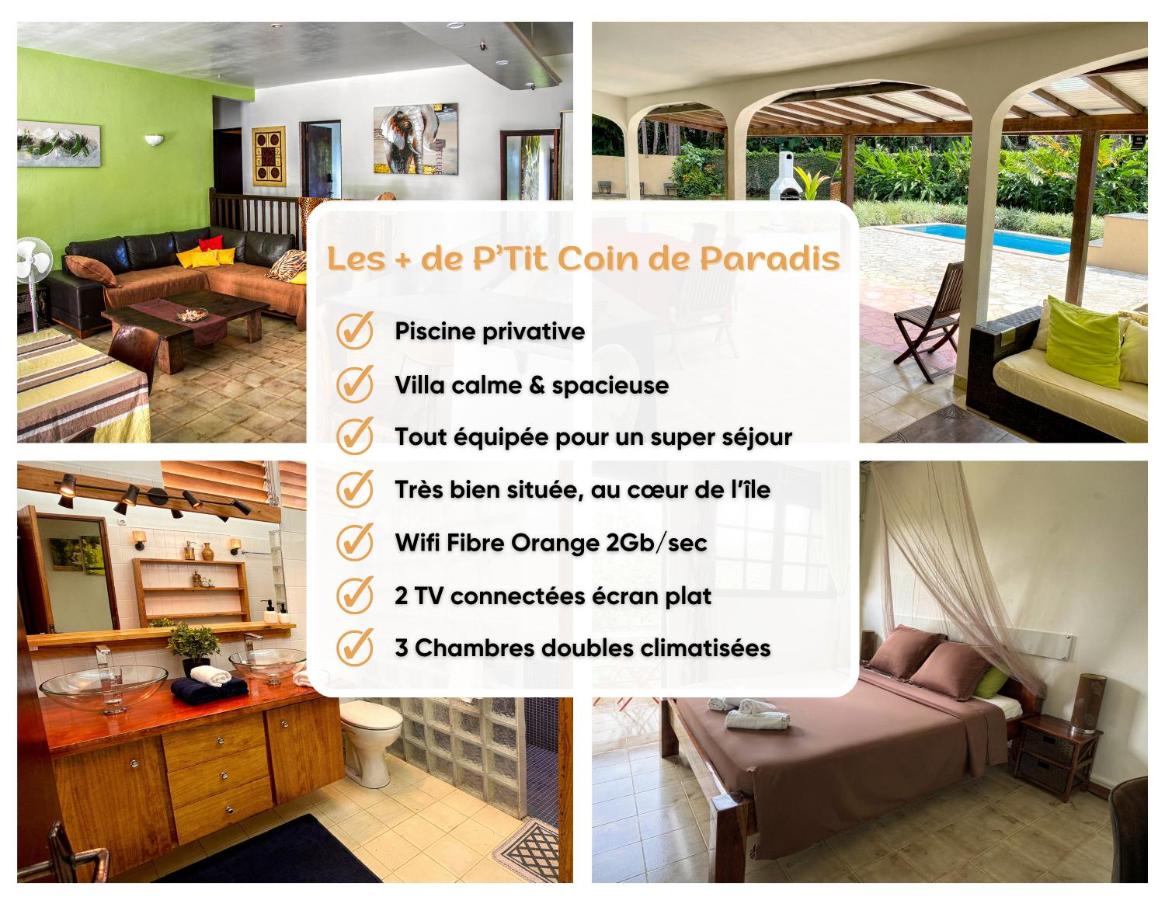 Douceur de vacances dans cette villa avec piscine pour 6 personnes - Chambres d'hôtes Petit-Bourg