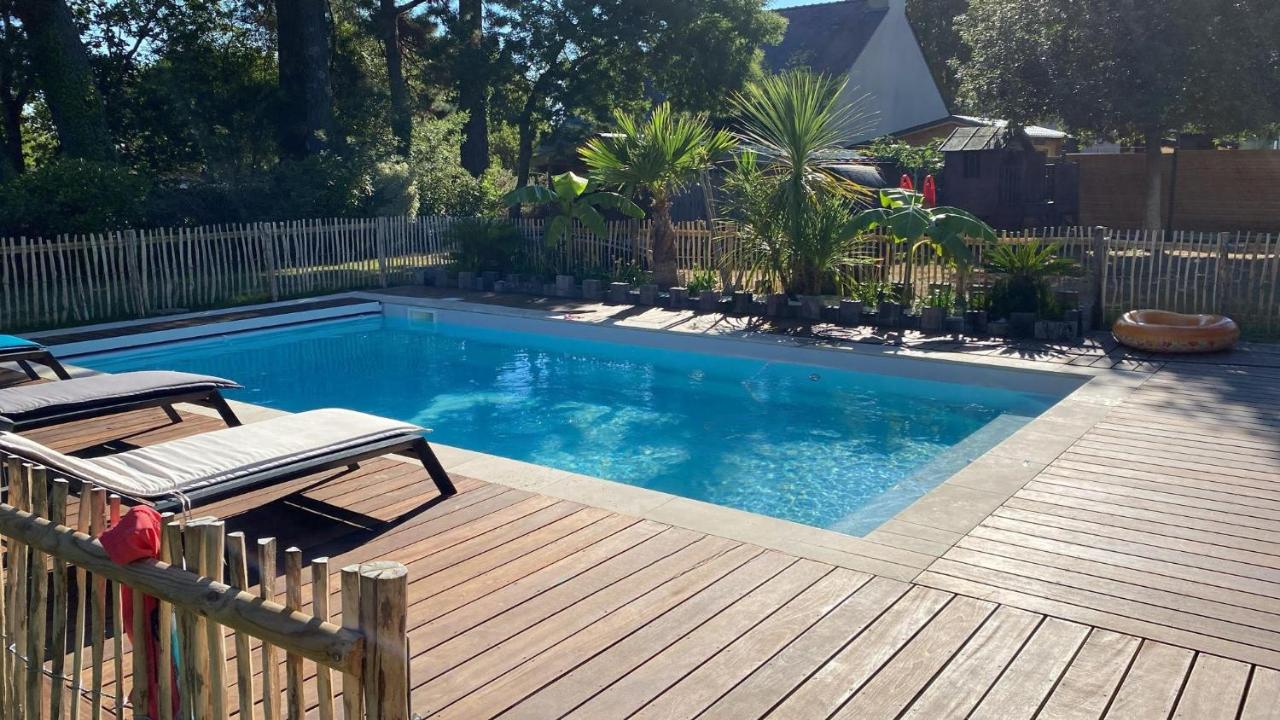 Grande maison familiale avec piscine et jardin - B&B Mesquer