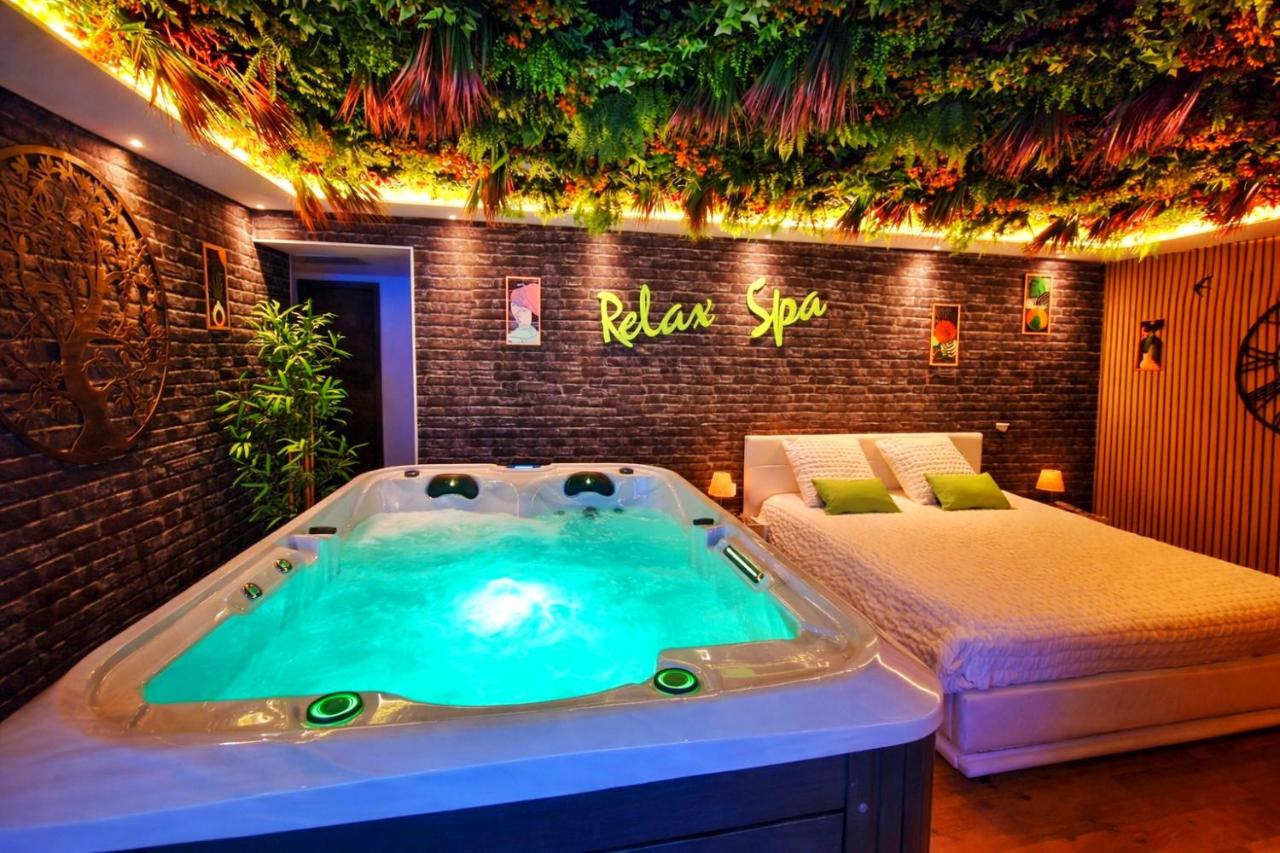 RELAX SPA-4 Pers-Jacuzzi-Parking-Jardin-Clim-Colmar - B&B Muntzenheim