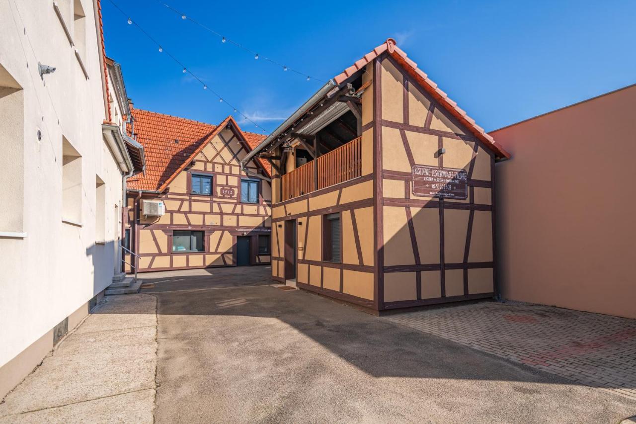 Studio Cinema Prive TV 85 pouces - Wifi - Clim - Gare 2 minutes - Chambres d'hôtes Drusenheim