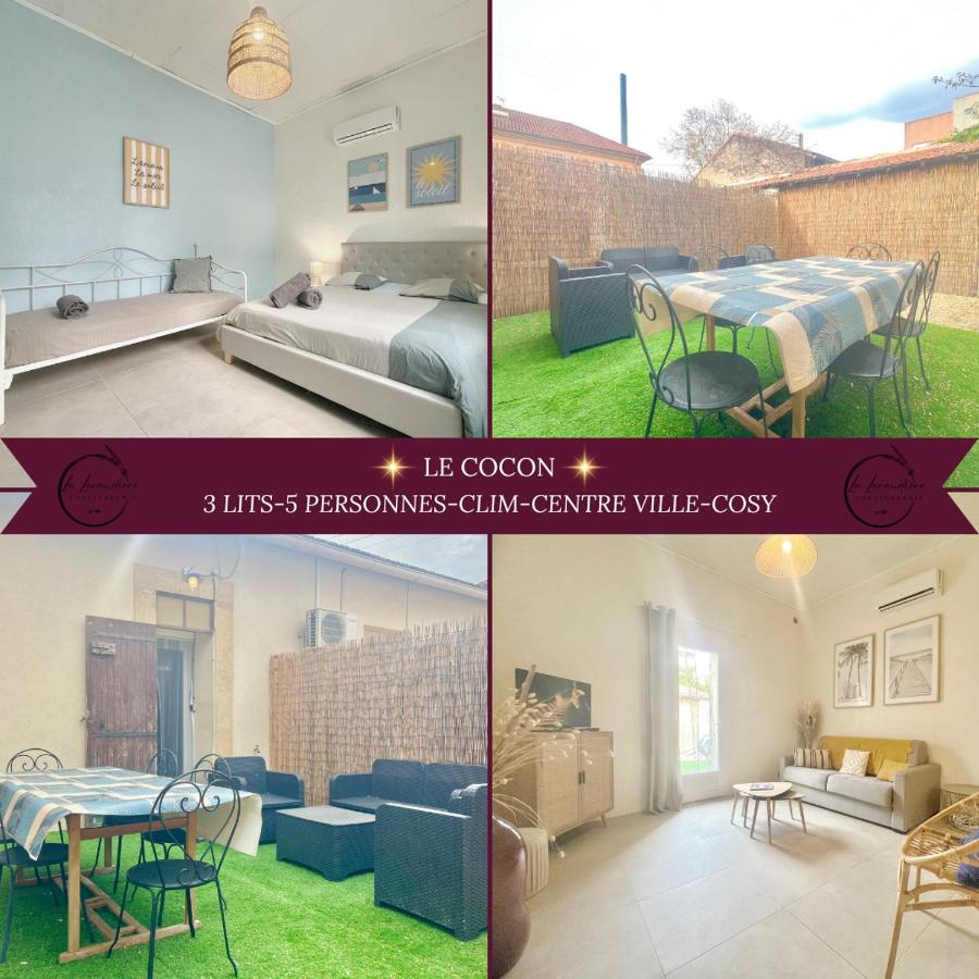 Le Cocon - Rénové, Clim, Terrasse, WIFI, Hypercentre, 5 personnes - B&B Miramas