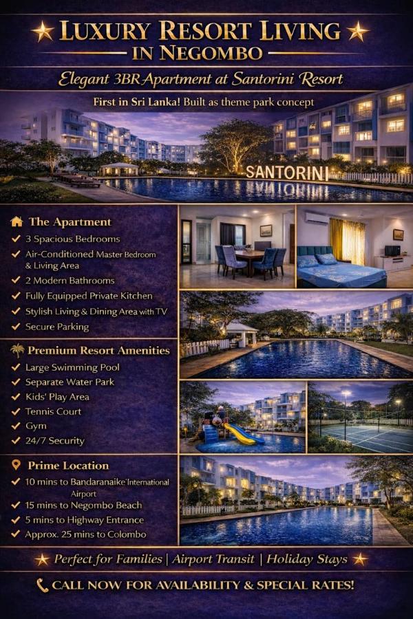 Santorini Apartment Negombo - B&B Negombo