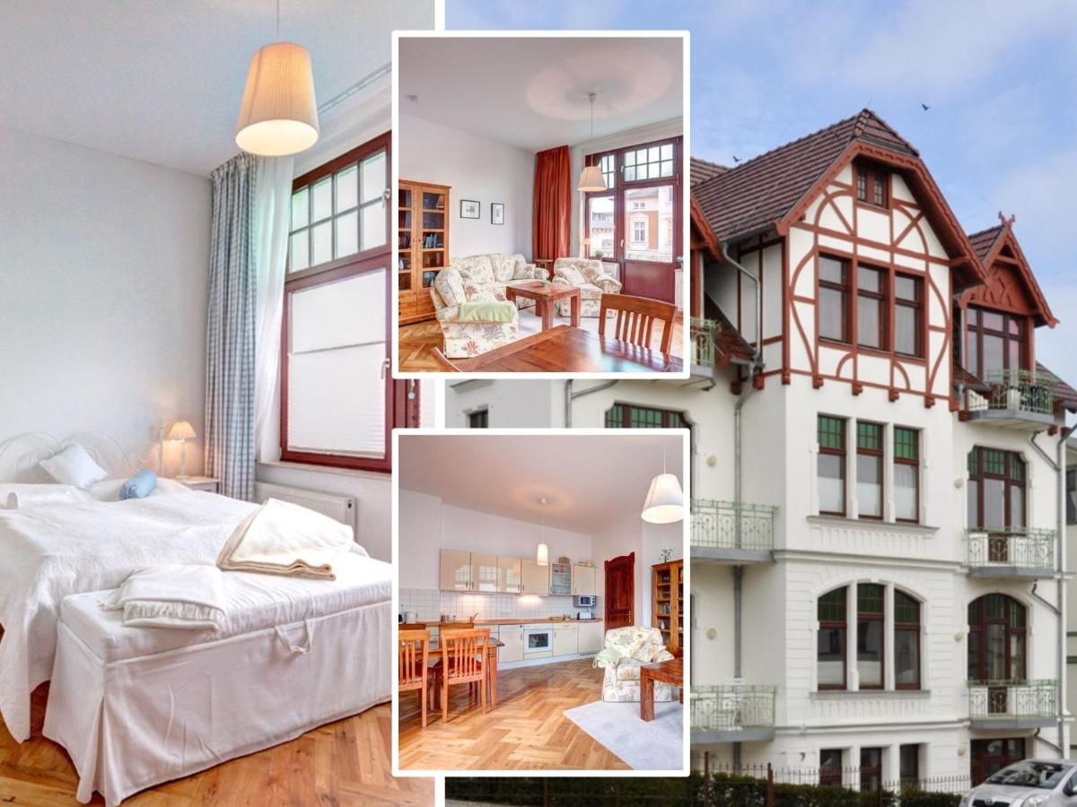 Ahlbeck, Villa Medici - seitlicher Meerblick - B&B Ahlbeck