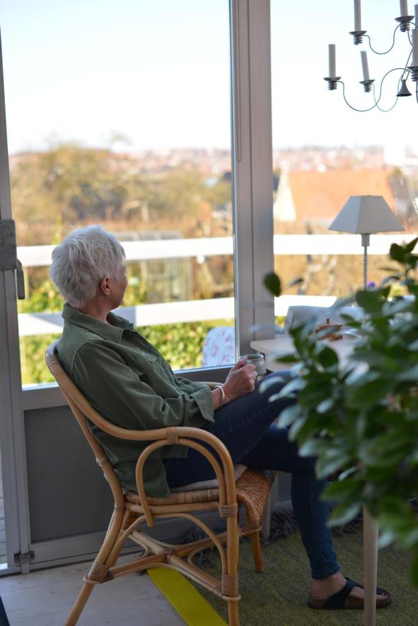 Charming sunroom with panorama view - B&B Randers