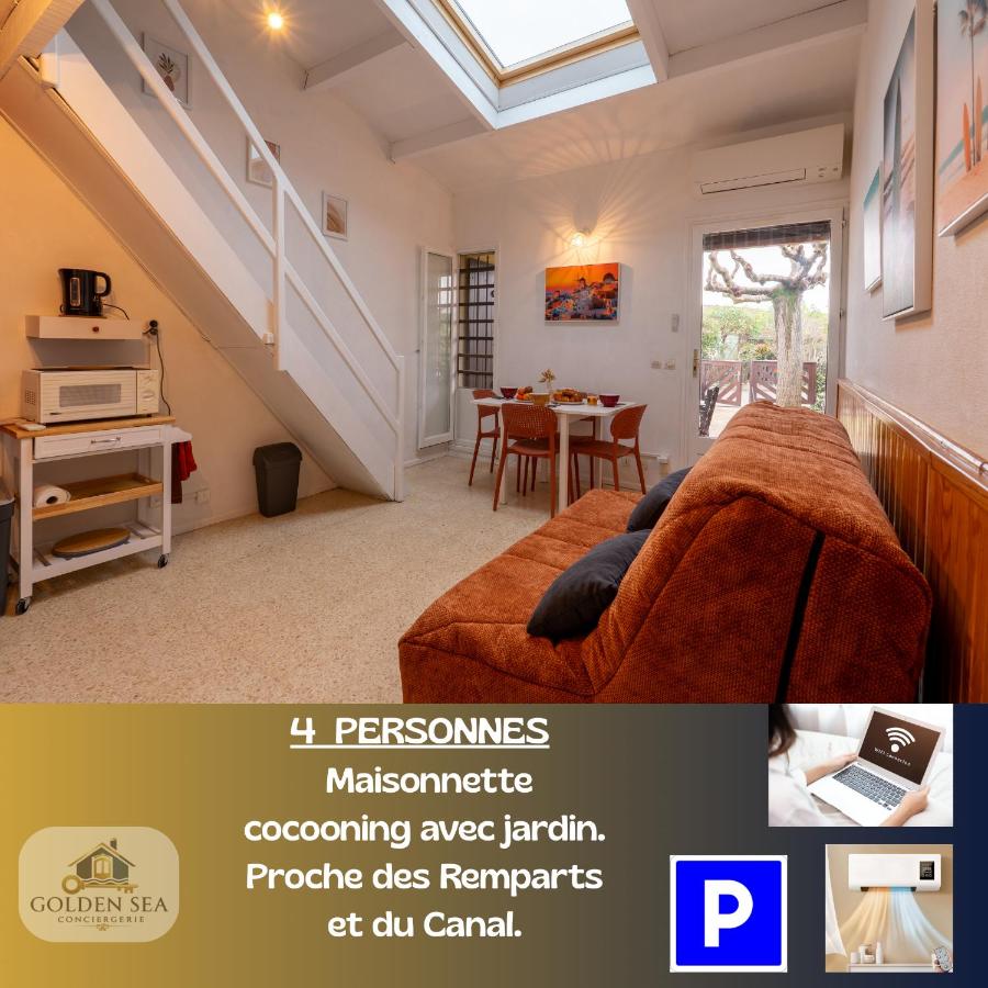 Petit cocon rénové 4 pers, clim, wifi, parking - B&B Aigues-Mortes