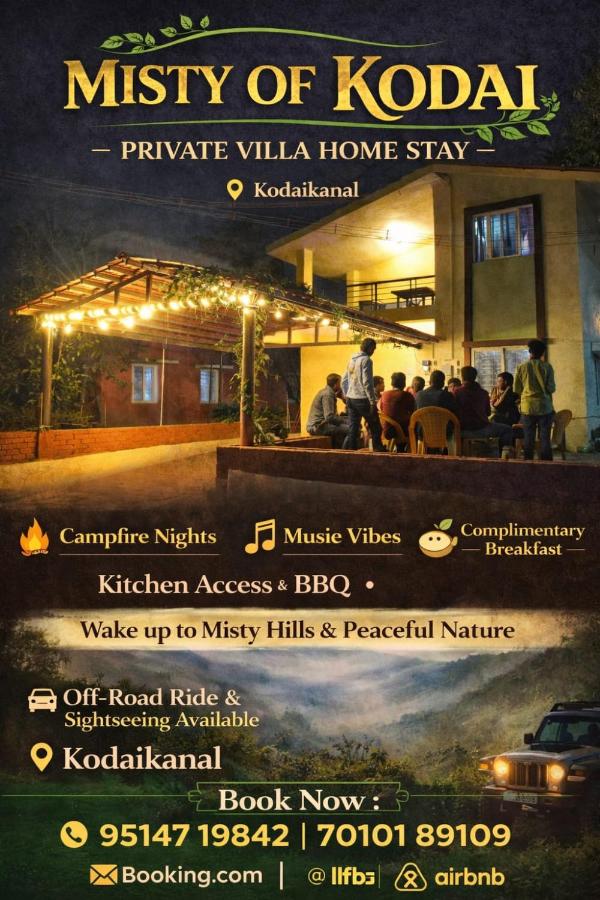 Misty of Mountain Homestay - Bed and Breakfast Kodaikānāl