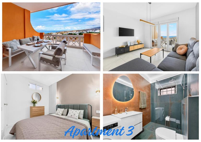 Apartment mit 1 Schlafzimmer, Meerblick und Terrasse