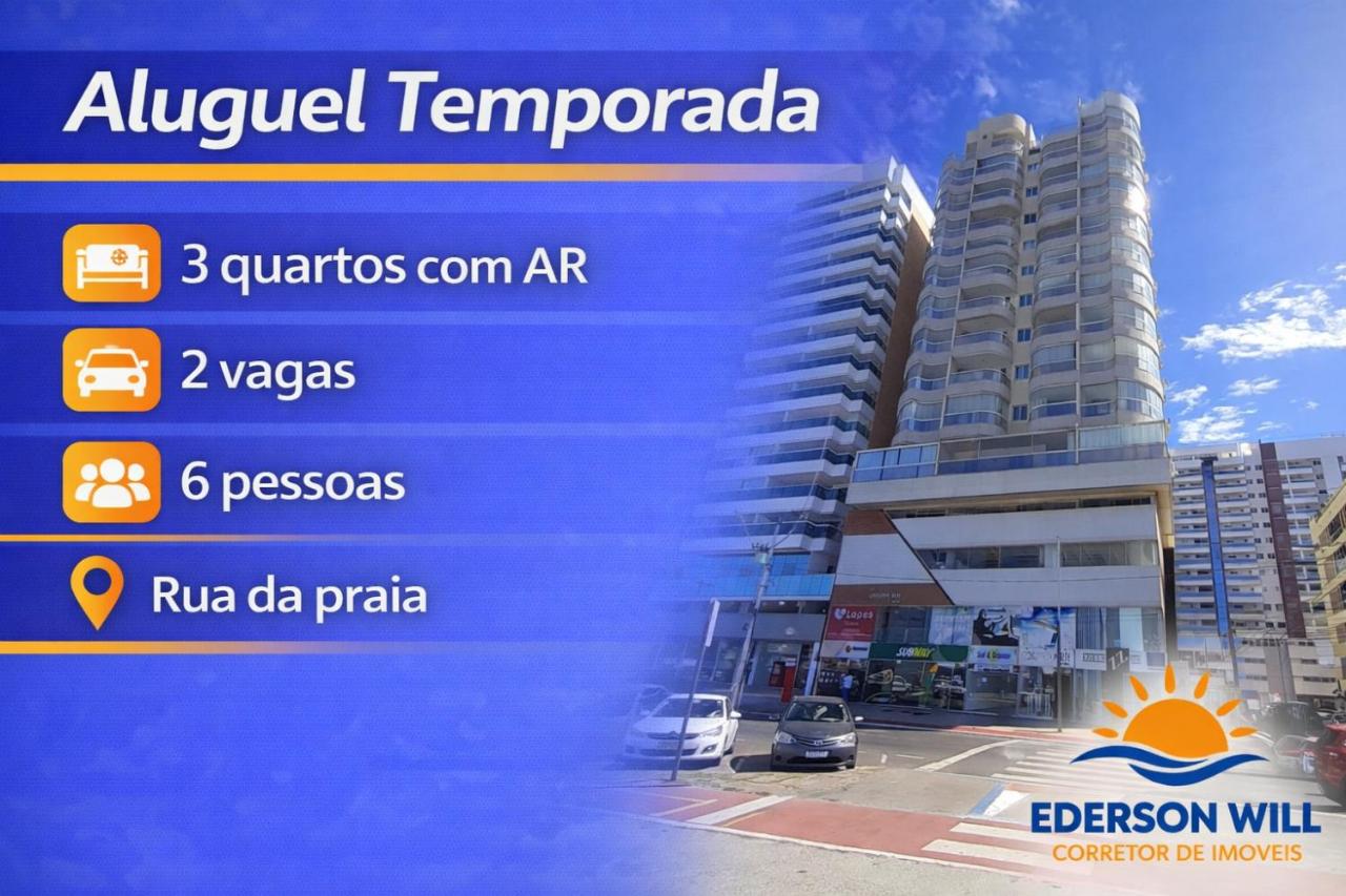 Guarapari Praia - 3 quartos com ar - rua da praia - Bed and Breakfast Guarapari