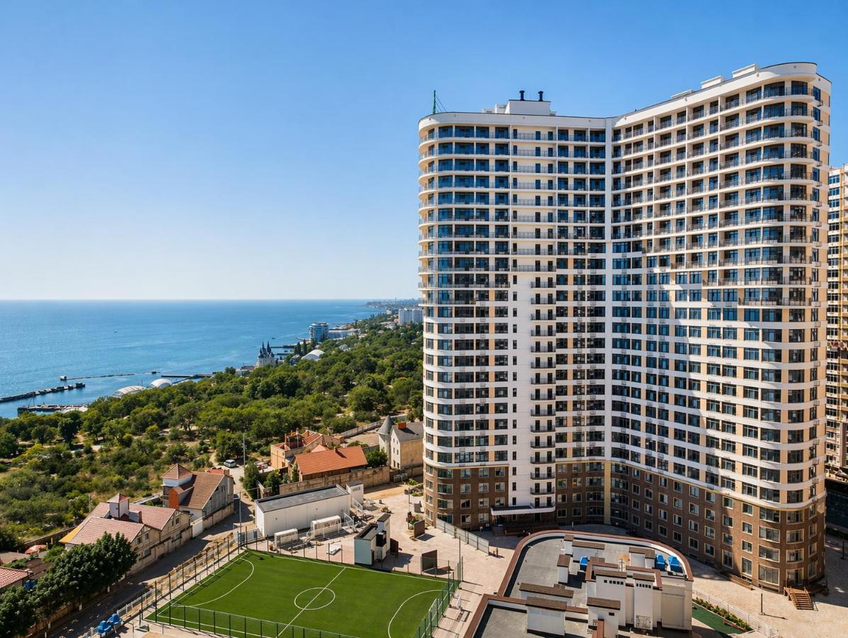 45 Pearl One-Bedroom Apartment with Sea View and Terrace - Bed and Breakfast Odessa