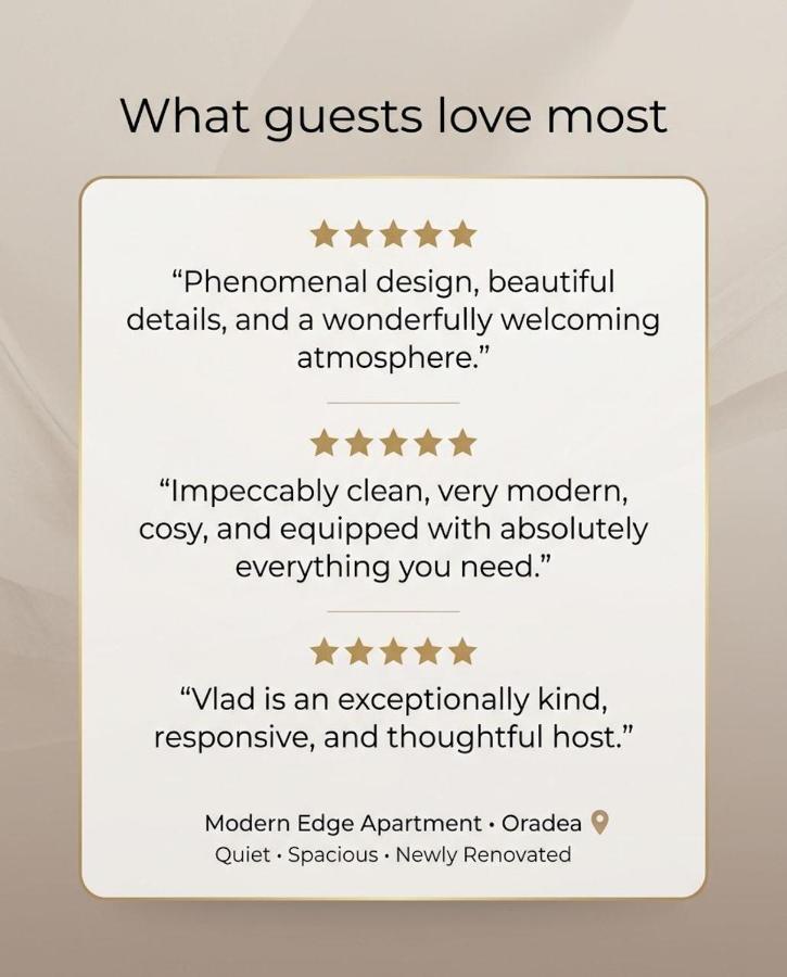 Modern Edge Apartment - Free Parking, Self Check-In, Easy Access, Fully Equipped, Near Airport & Oradea Arena - Chambres d'hôtes Oradea