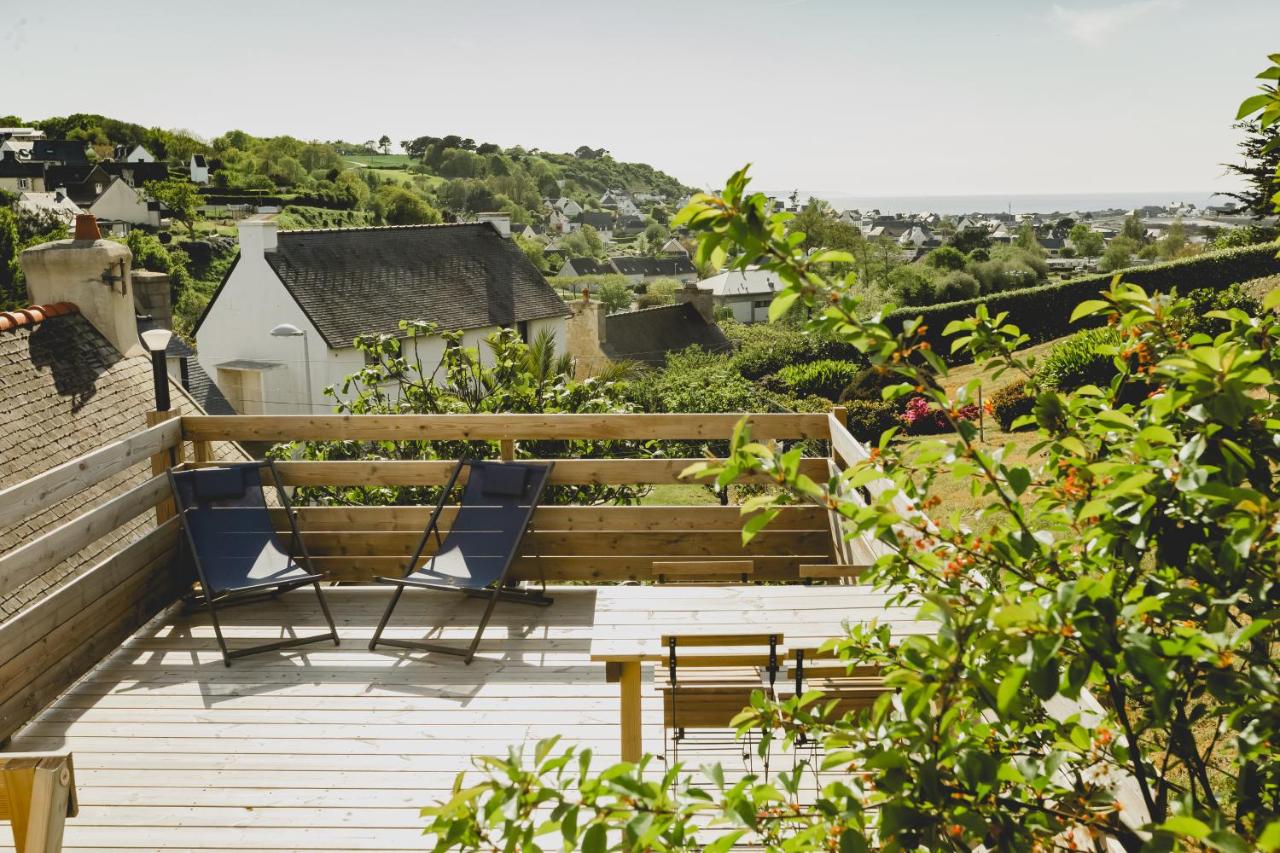 Maison avec terrasse vue sur mer - Ferienwohnung Locquémeau