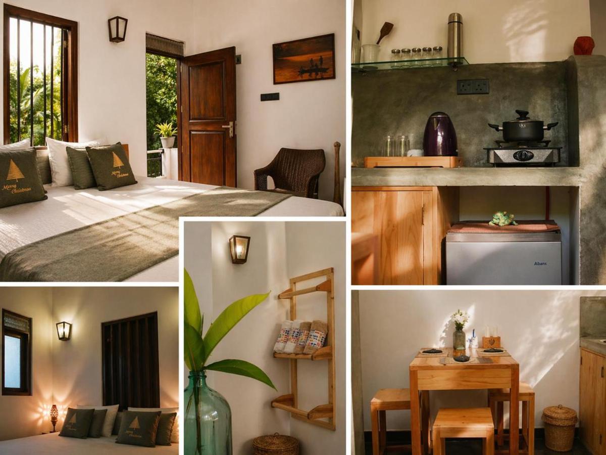 Charming dark lodge in river - Bed and Breakfast Weligama