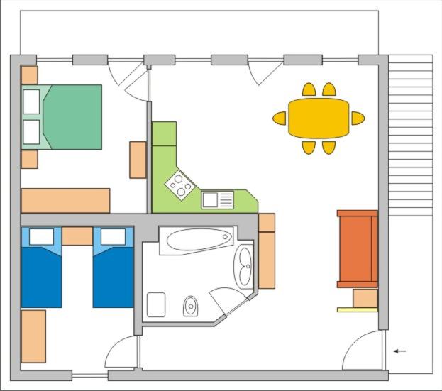 Apartma Veverin - B&B Lokve