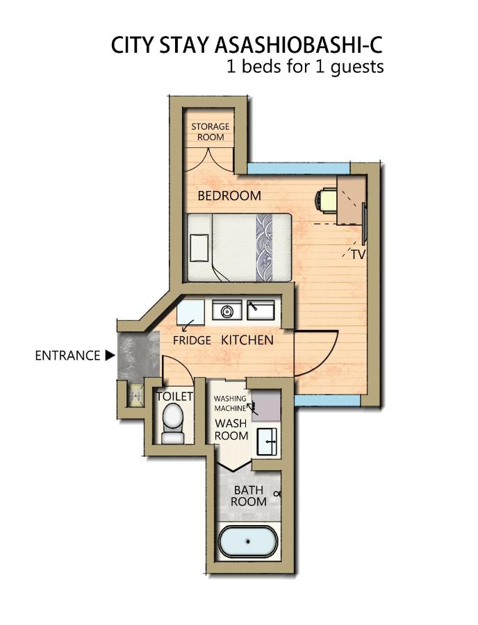 Kaiyukan & USJ 8 min Asashiobashi City Stay C - B&B Osaka