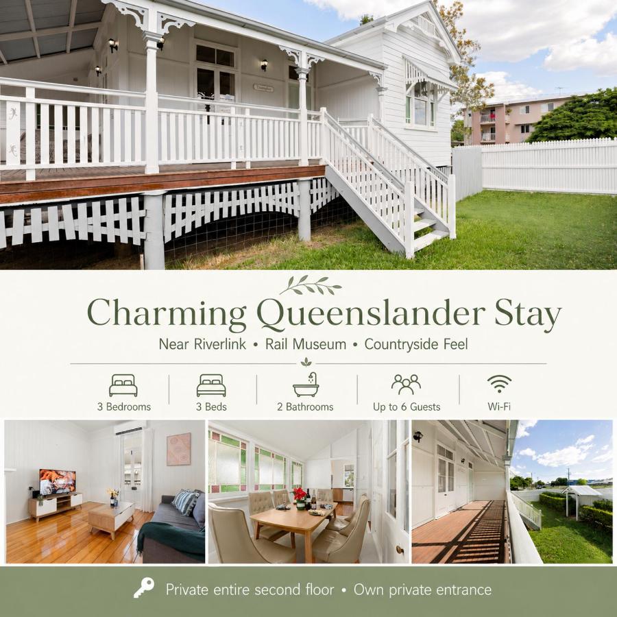 3BR Queenslander Retreat at Ipswich Riverlink - Ferienwohnung Ipswich