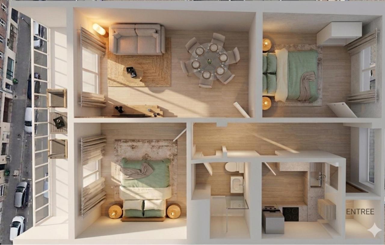 Emeraude Appt renovated-Balcony-Parking-St-Denis city center - Chambres d'hôtes Saint-Denis