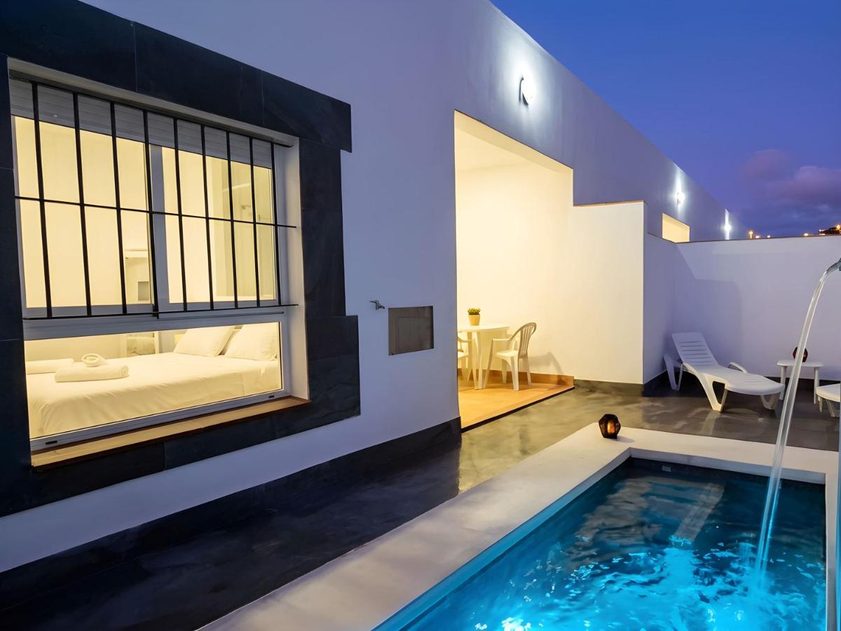 Apartamento con piscina privada Aire acondicionado y Terraza - Ferienwohnung Chiclana de la Frontera
