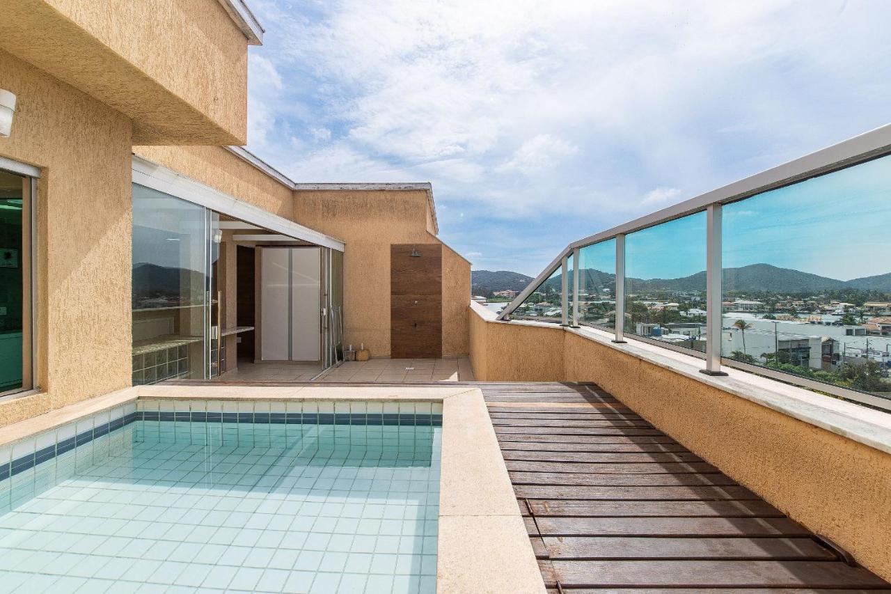 Cobertura com piscina privativa, churrasqueira e vista canal - Ferienwohnung Cabo Frio