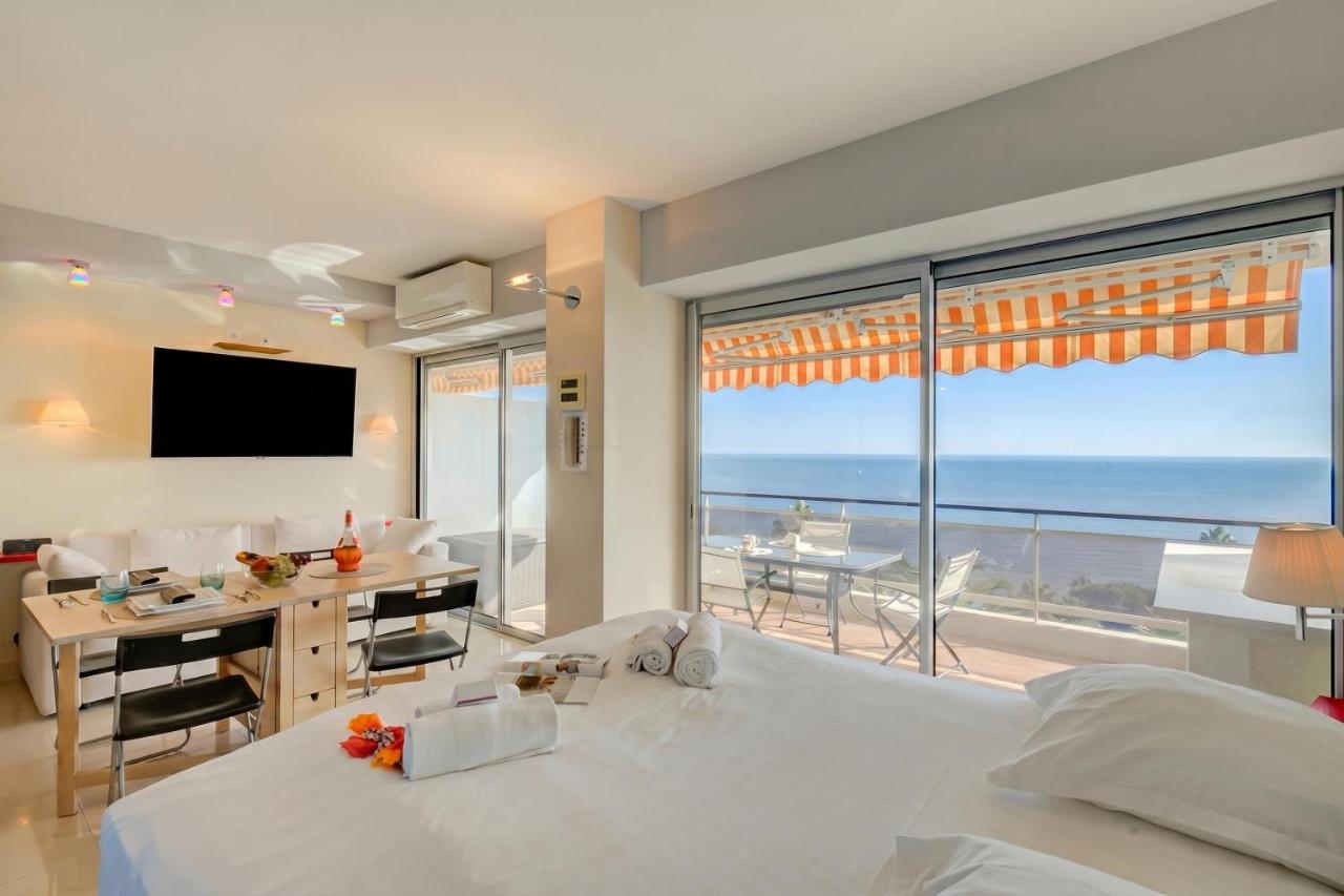 Studio sea view - Swimming pool & Terrace - Happy Rentals - Ferienwohnung Golfe-Juan