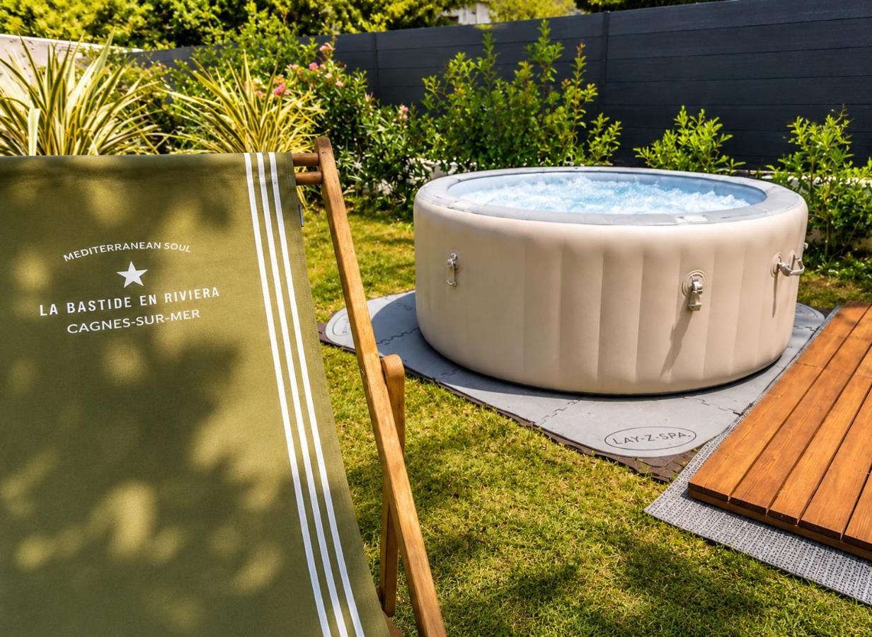 Stylish Garden Escape- Jacuzzi, BBQ, Projector & Exclusive Parking - B&B Cagnes-sur-Mer