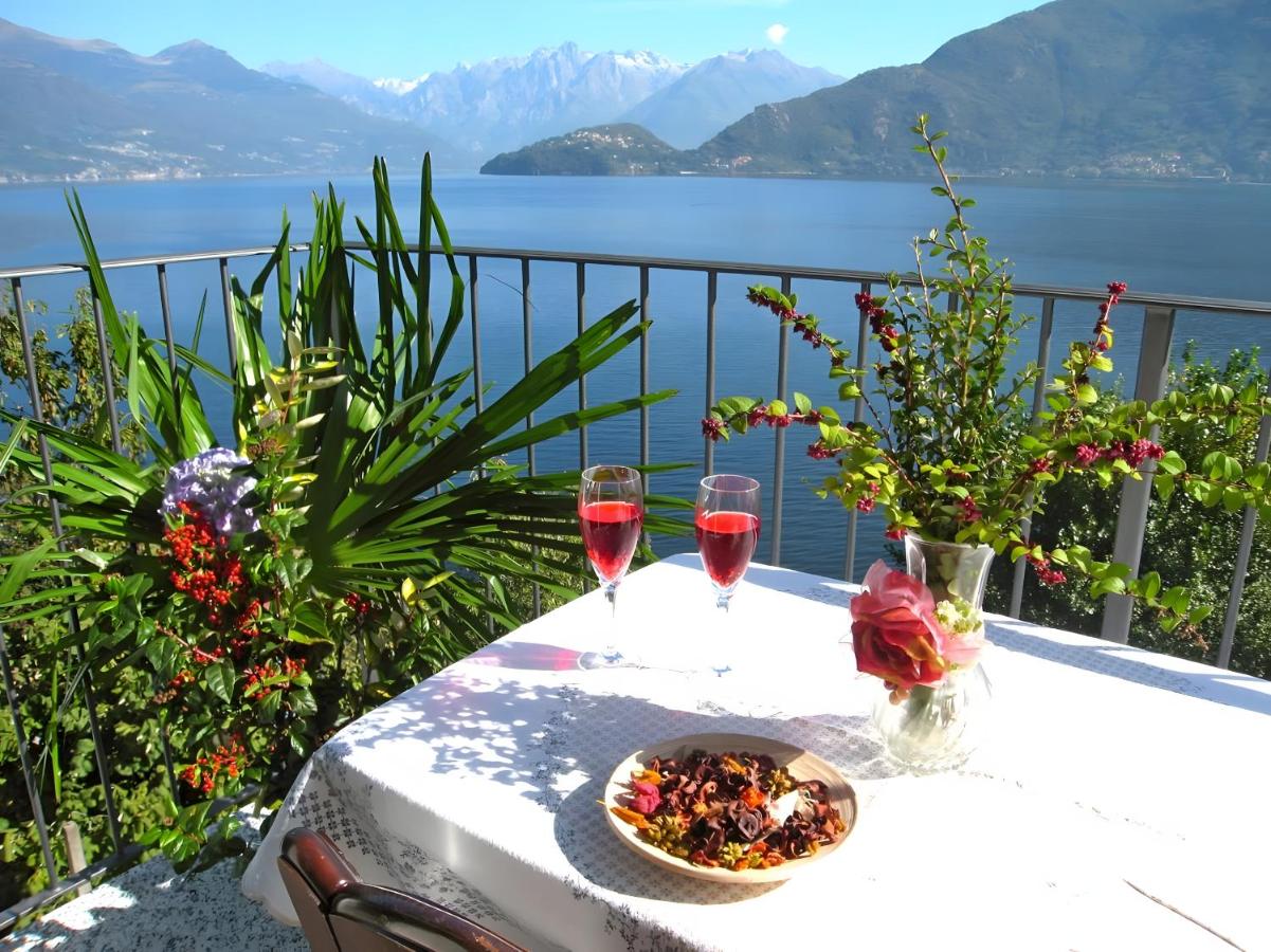 Riva di Pianello Balkon-Ferienwohnung am See (EG) - Chambres d'hôtes Pianello del Lario
