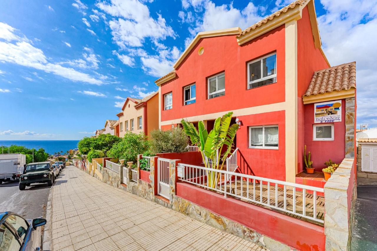 Belvedere Sea View Townhouse - Private Terrace, BBQ & Pool - B&B Playa Paraiso