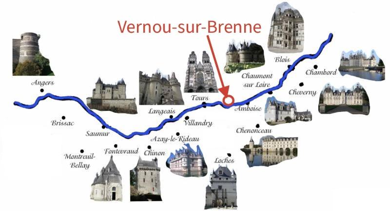 Palais PépinleBref Chateaux de la Loire Tours - 3 étoiles - Ferienwohnung Vernou-sur-Brenne