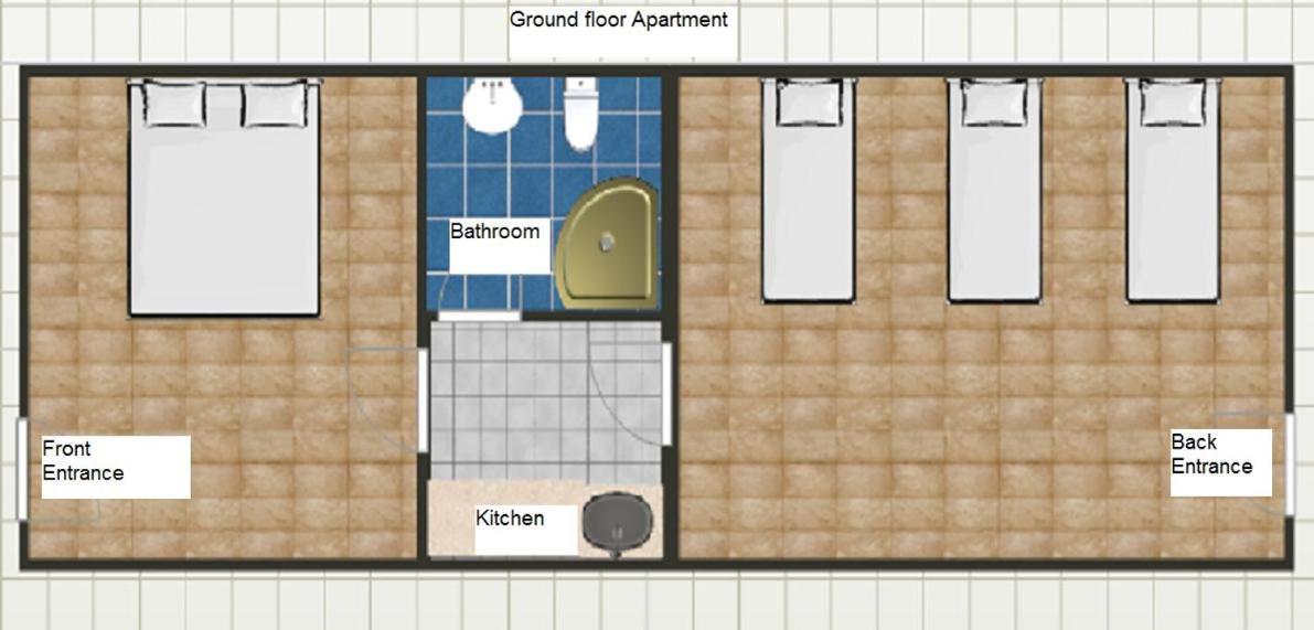 Apartment mit 2 Schlafzimmern - Erdgeschoss