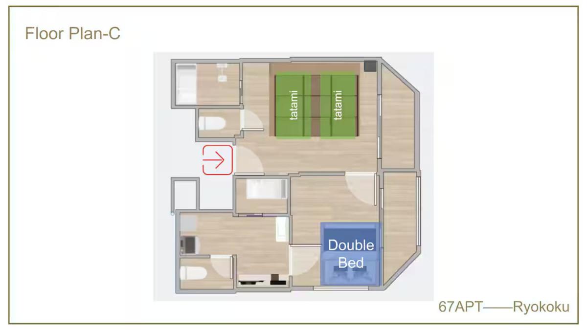 Two-Bedroom Studio Apartment