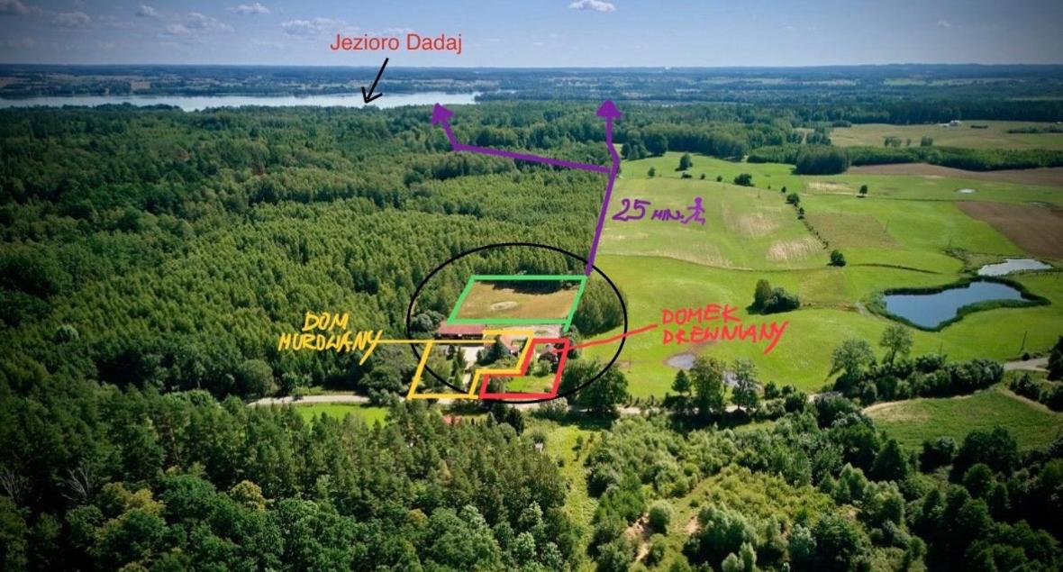 Żurawi klangor domek z sauną i jacuzzi - B&B Ramsowo