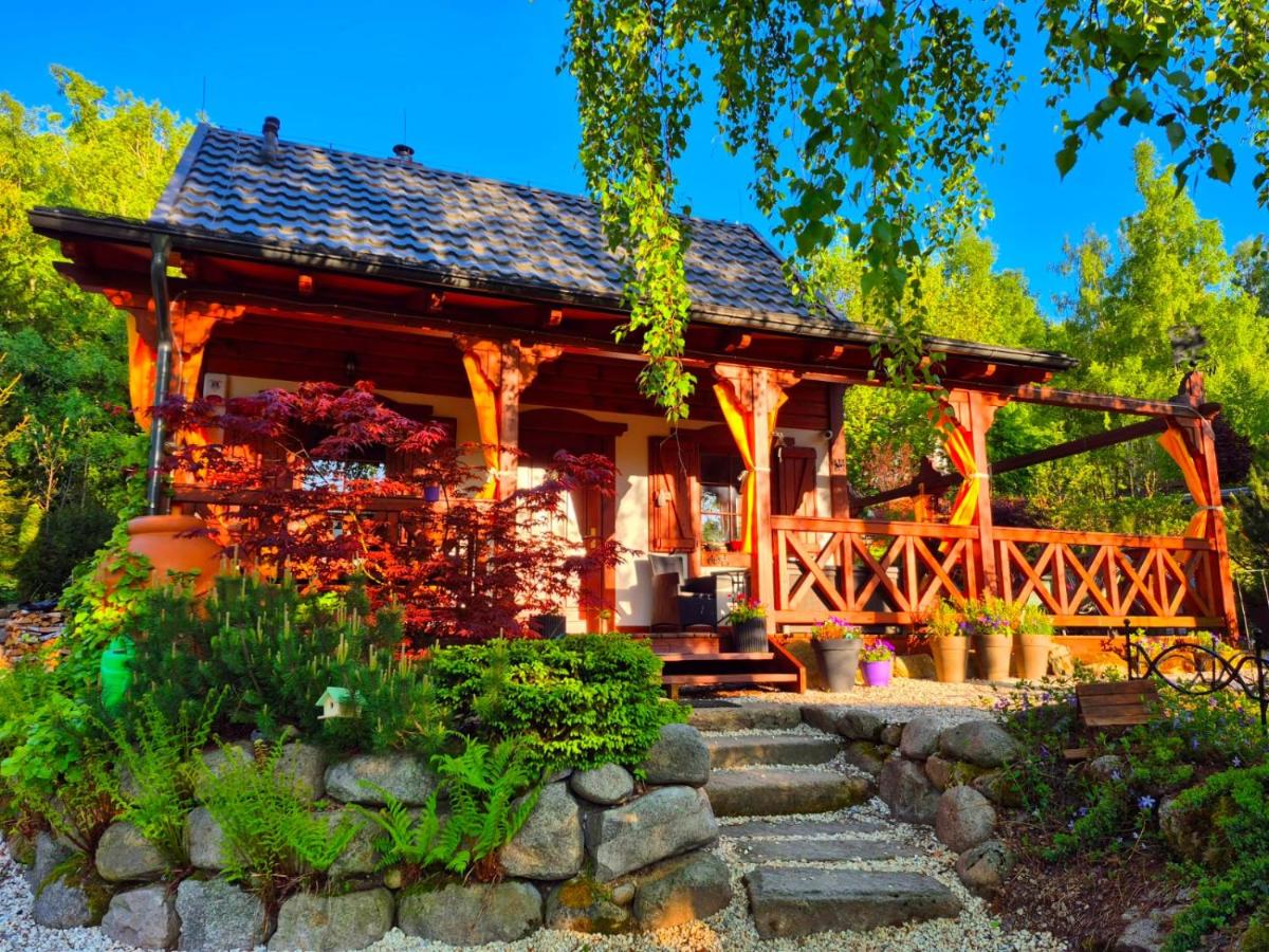 Domek w Karkonoszach Jurta Karkonoska z sauną jacuzzi i balią ogrodową - Chambres d'hôtes Przesieka