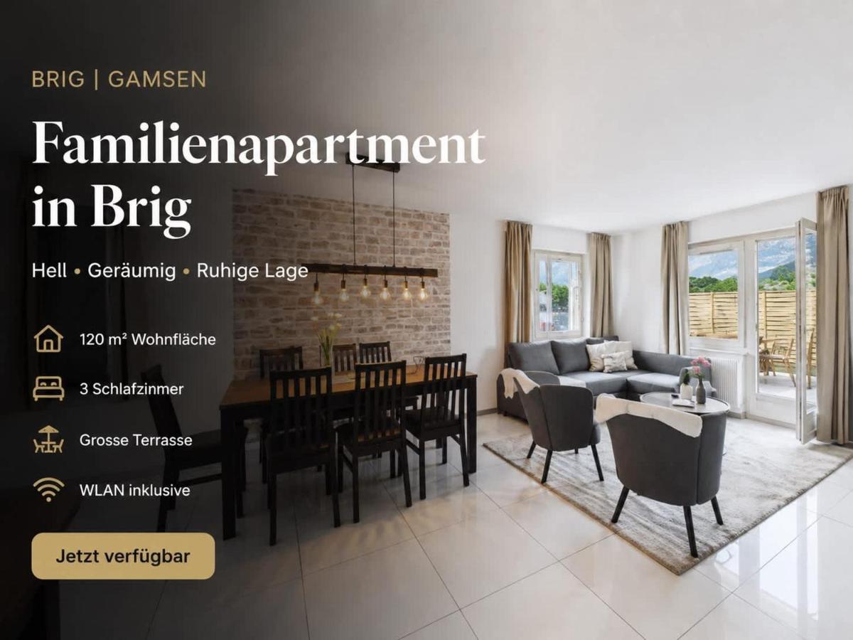 Family apartment in Brig - Ferienwohnung Gamsen