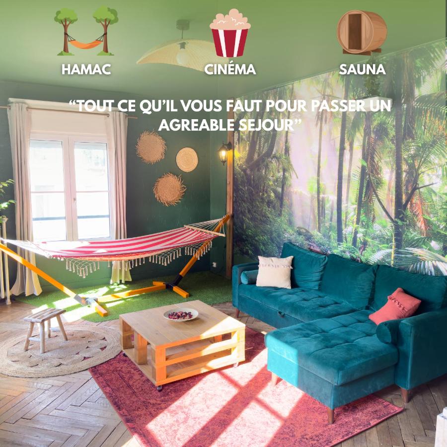 Jungle Urbain- Sauna - Ciné - Hamac - Hyper centre - Ferienwohnung Amiens