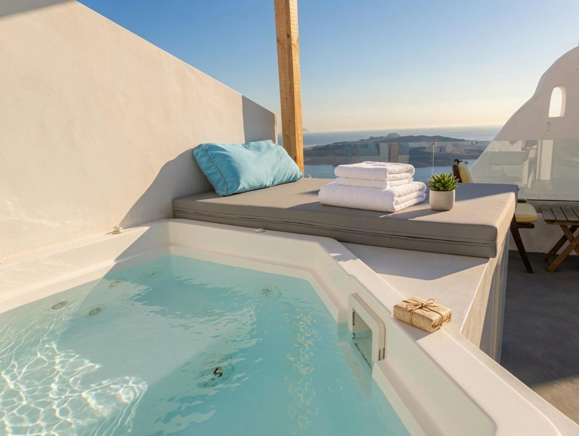 Cliff Caldera Modern Suites -Volcano, Sunset & Caldera View - B&B Firá