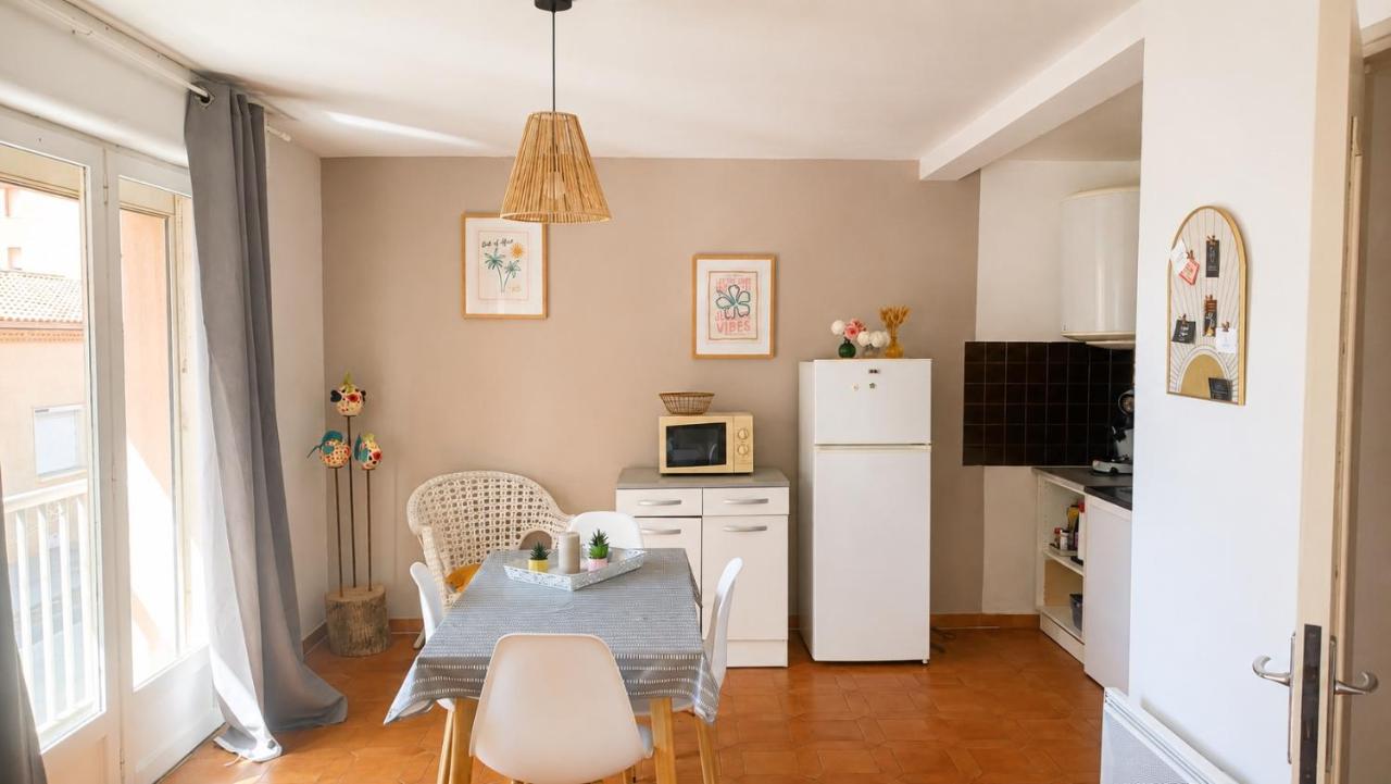 La coquille - Appartement spacieux 45m2, T2 à 1min de la plage - WIFI - Chambres d'hôtes Valras-Plage